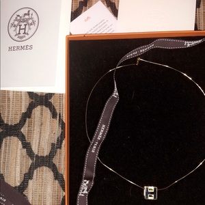 Hermès H necklace
